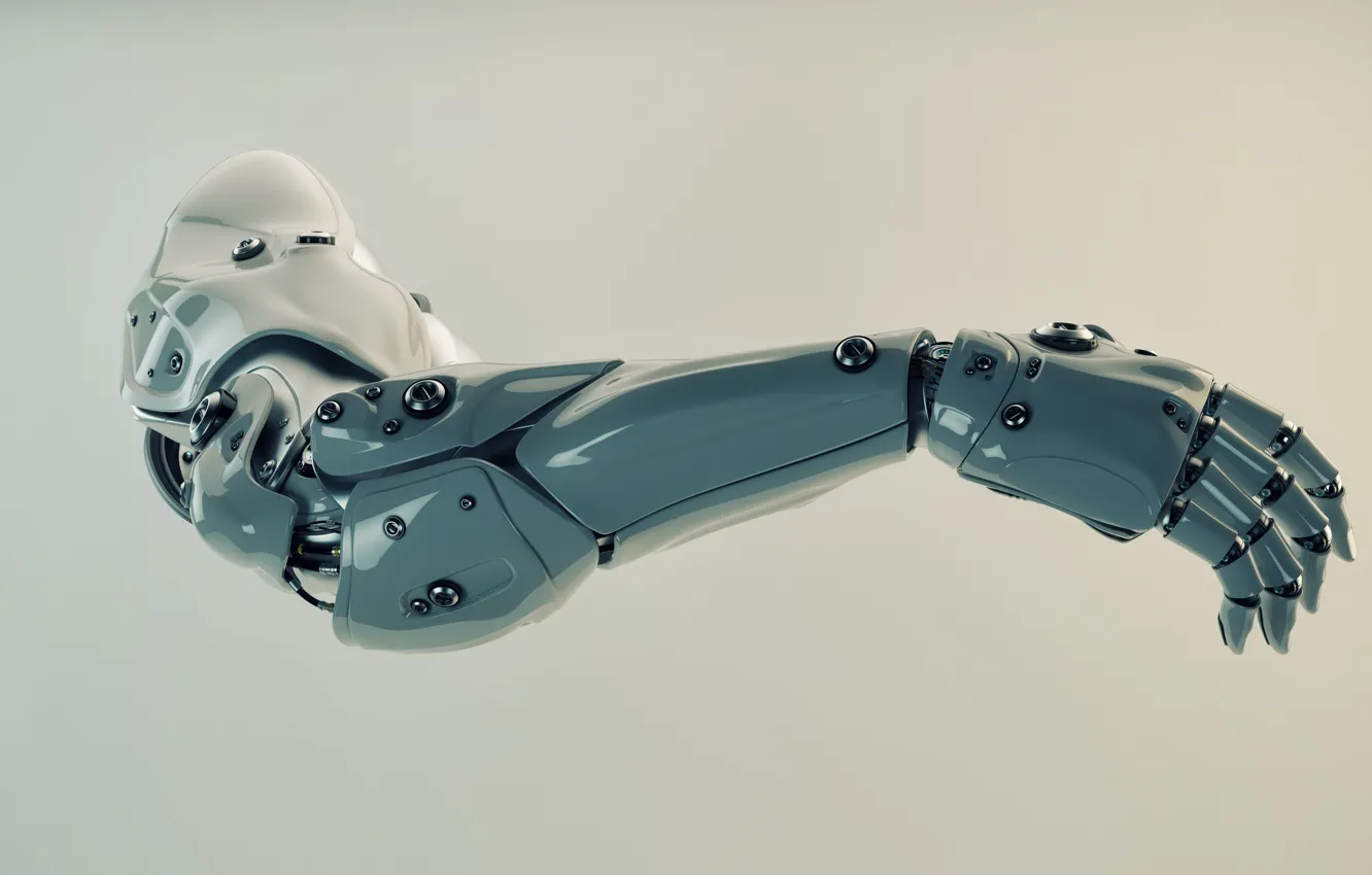 Фото обои фон, рука, протез, роботехника