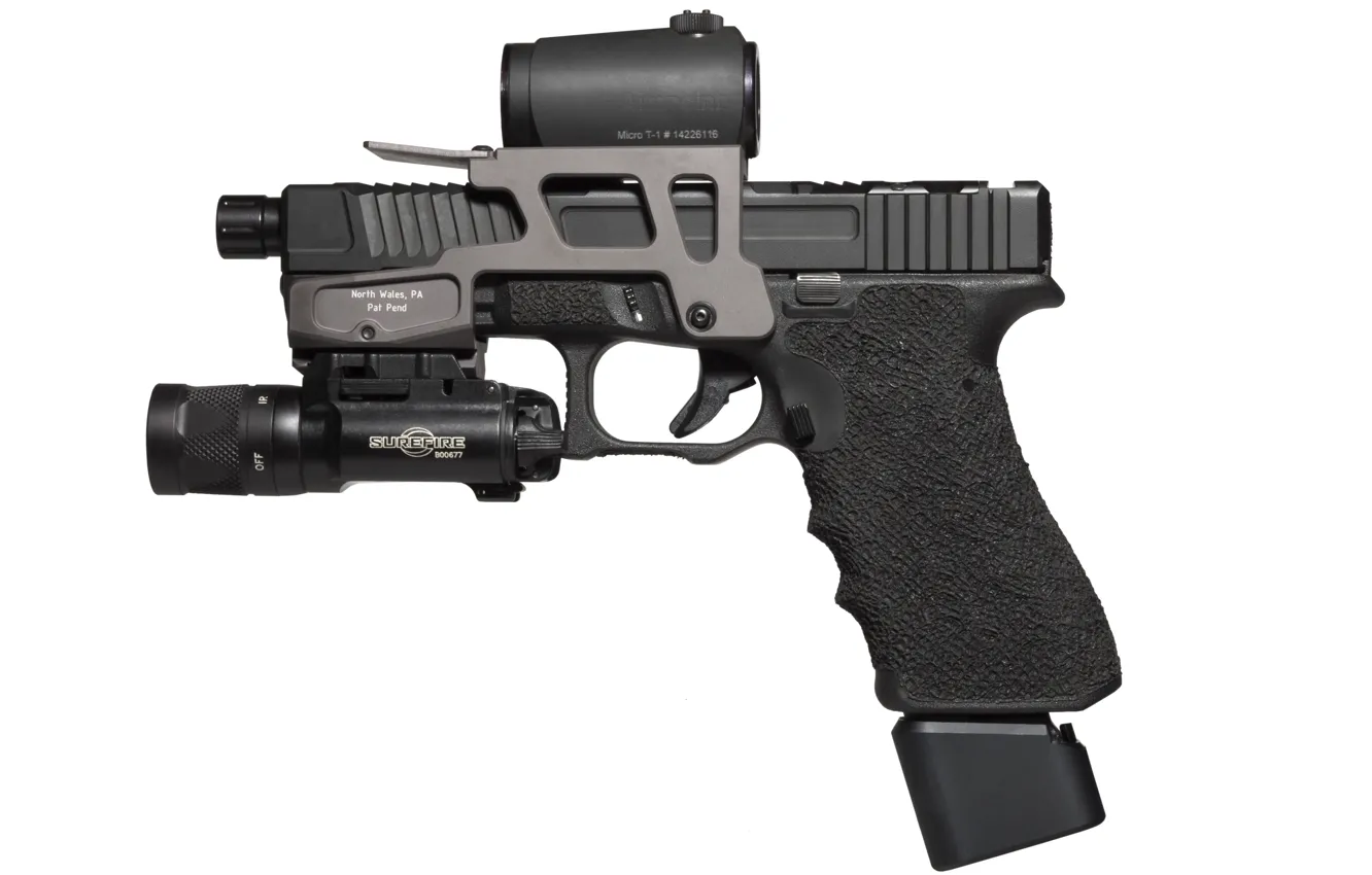 Фото обои пистолет, оружие, Glock 17, австрийский, самозарядный