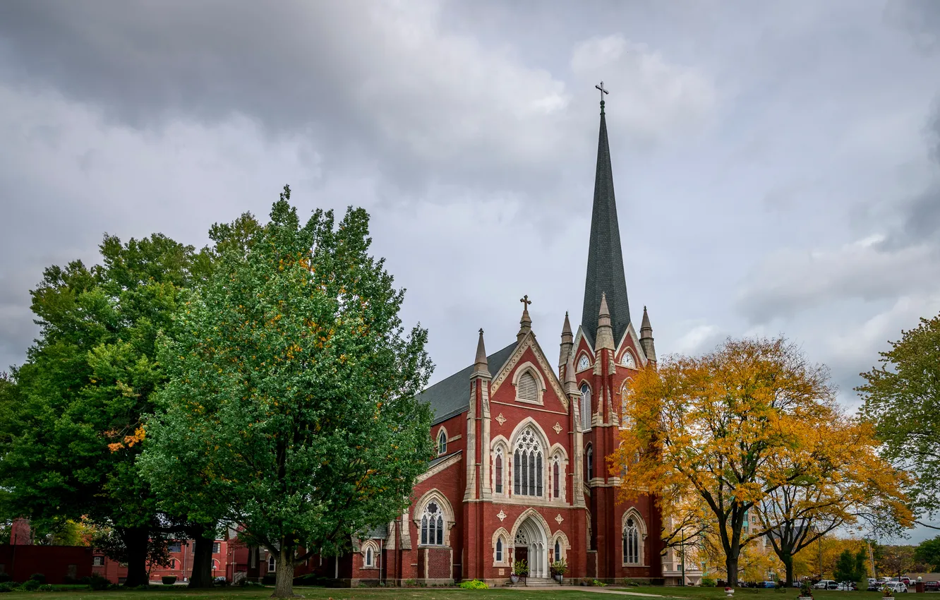 Фото обои церковь, США, Canton