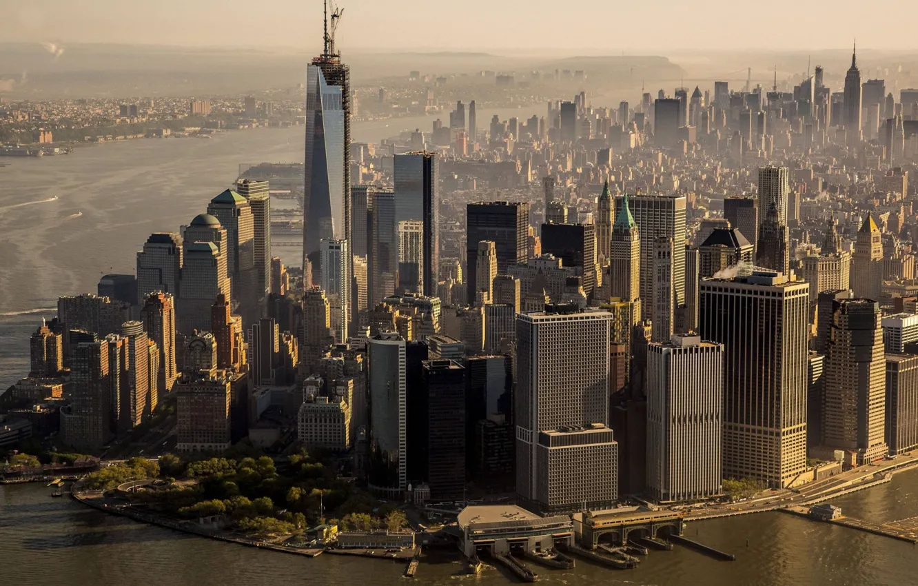 Фото обои город, высота, небоскреб, дома, New_York