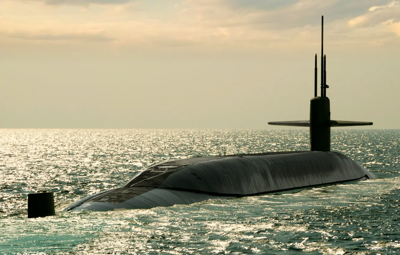 Фото обои субмарина, атомный, USS Maryland