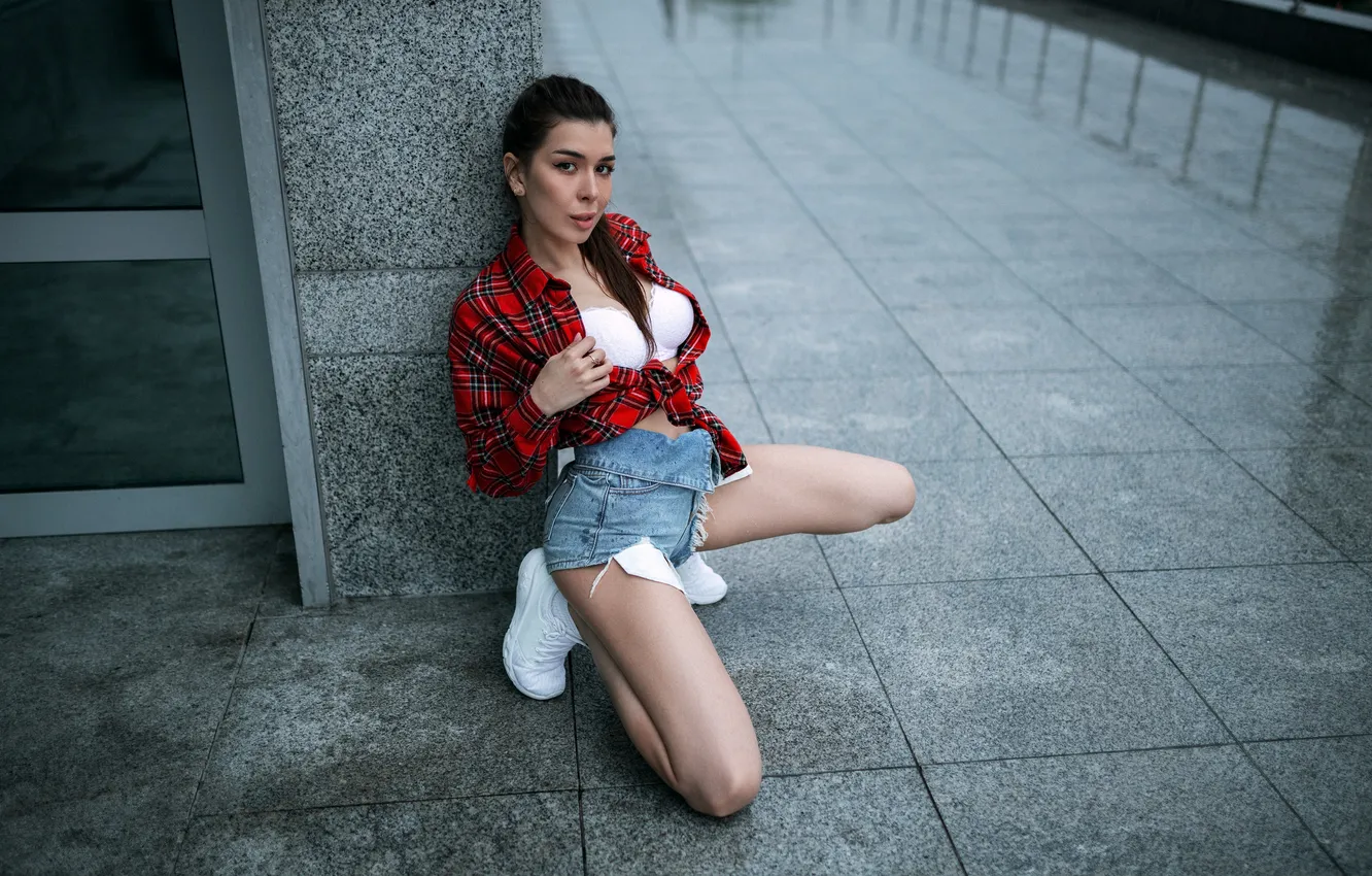 Фото обои model, floor, pose, Vadim Podoprigora