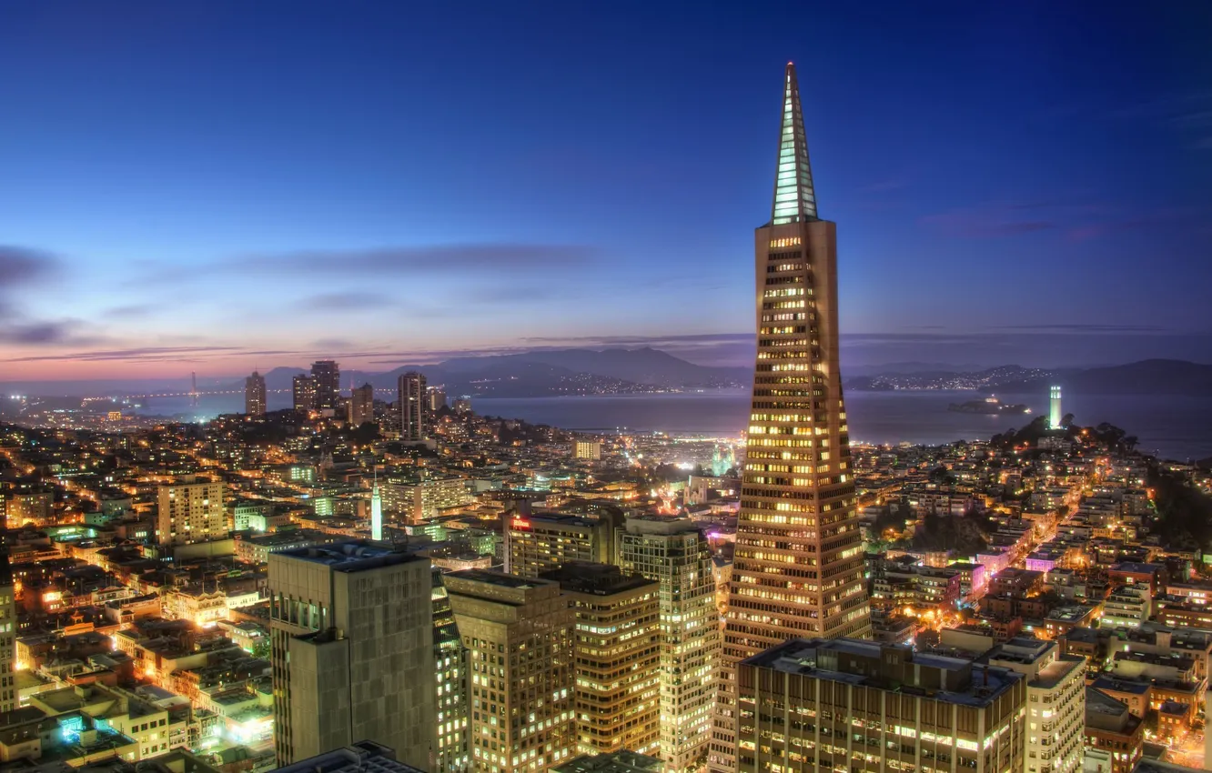 Фото обои Калифорния, Сан-Франциско, небоскрёбы, San Francisco
