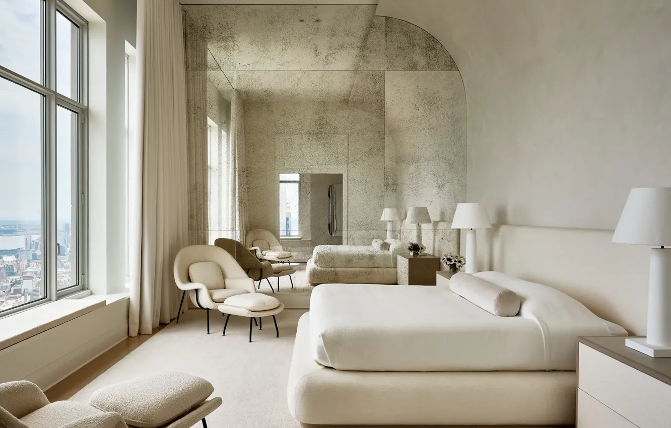 Фото обои стиль, комната, интерьер, спальня, зеркальная стена, Creating A Zen Bedroom Design, Incorporating A Calm Space, …