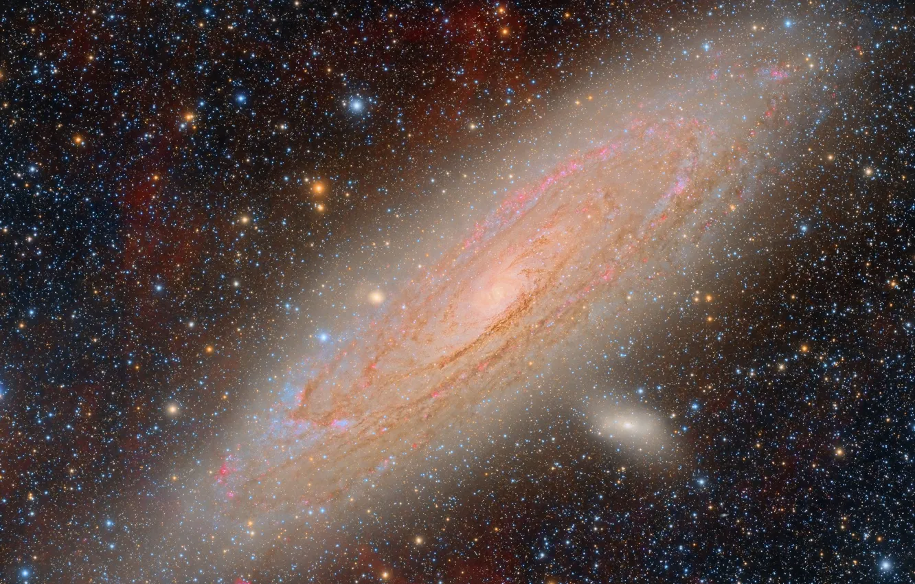 Фото обои спиральная, Галактика Андромеды, M31