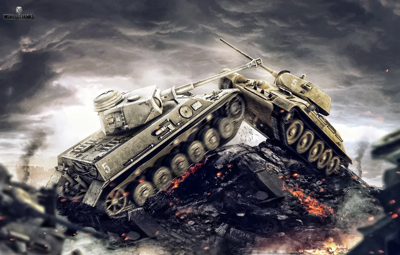 Фото обои Германия, СССР, Т-34, WoT, World of Tanks, Мир Танков, Ситуация, Wargaming Net