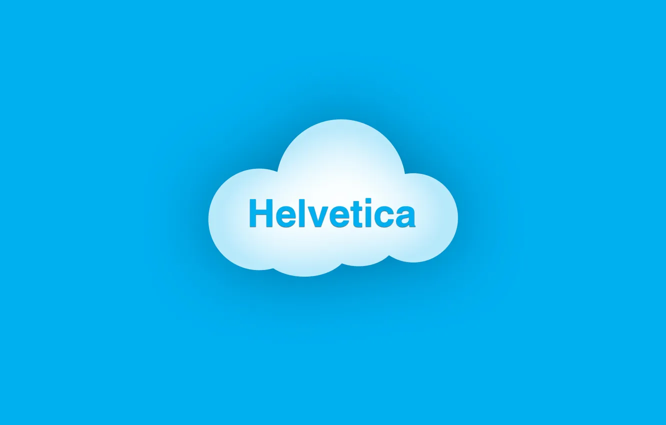 Фото обои облака, голубой, blue, clouds, helvetica, гельветика