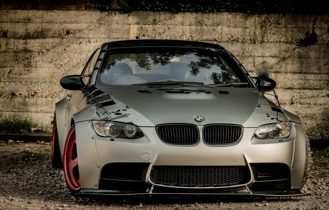 Фото обои bmw, turbo, red, tuning, power, carbon, race, germany