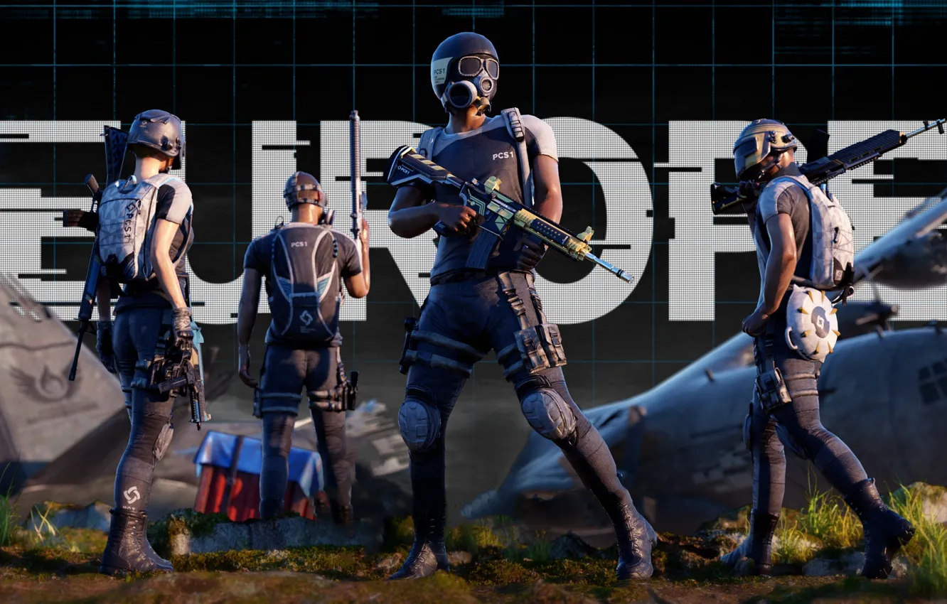 Фото обои девушки, солдаты, экипировка, PlayerUnknown's Battlegrounds