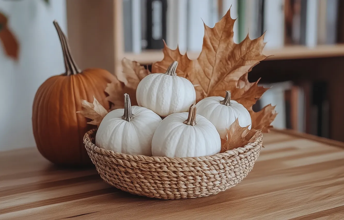 Фото обои тыква, ИИ-арт, НЕЙРОСЕТЬ