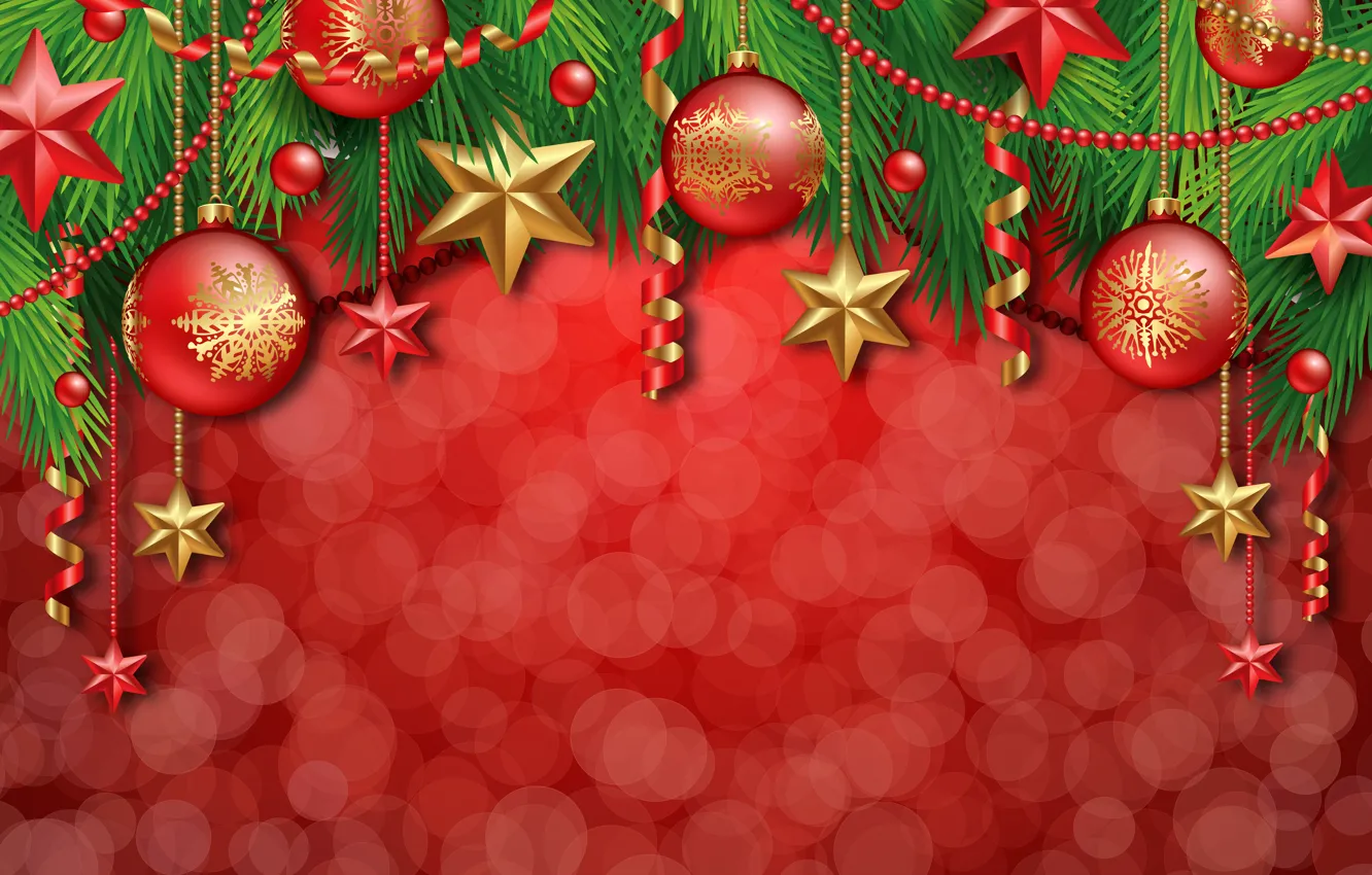 Фото обои украшения, шары, елка, Новый Год, Рождество, Christmas, balls, decoration
