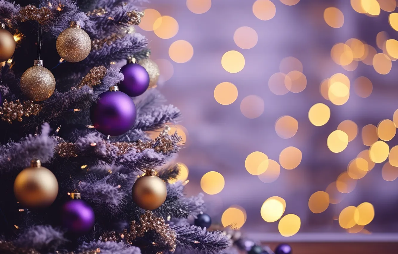 Фото обои украшения, шары, елка, Новый Год, Рождество, golden, new year, Christmas