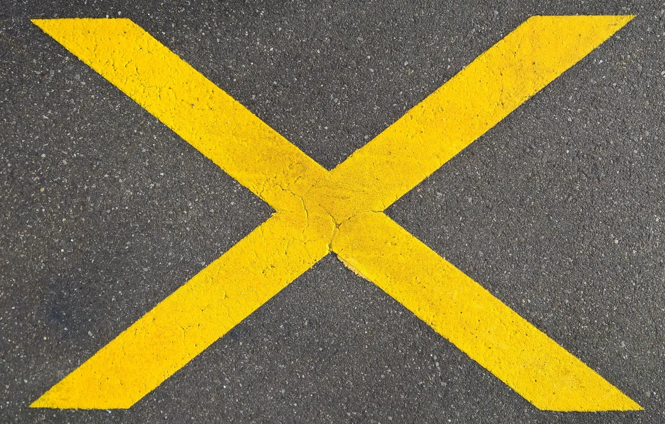 Фото обои wallpaper, yellow, texture, street, asphalt, no parking