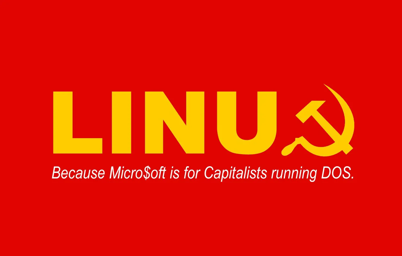 Фото обои Communism, Linux, Red