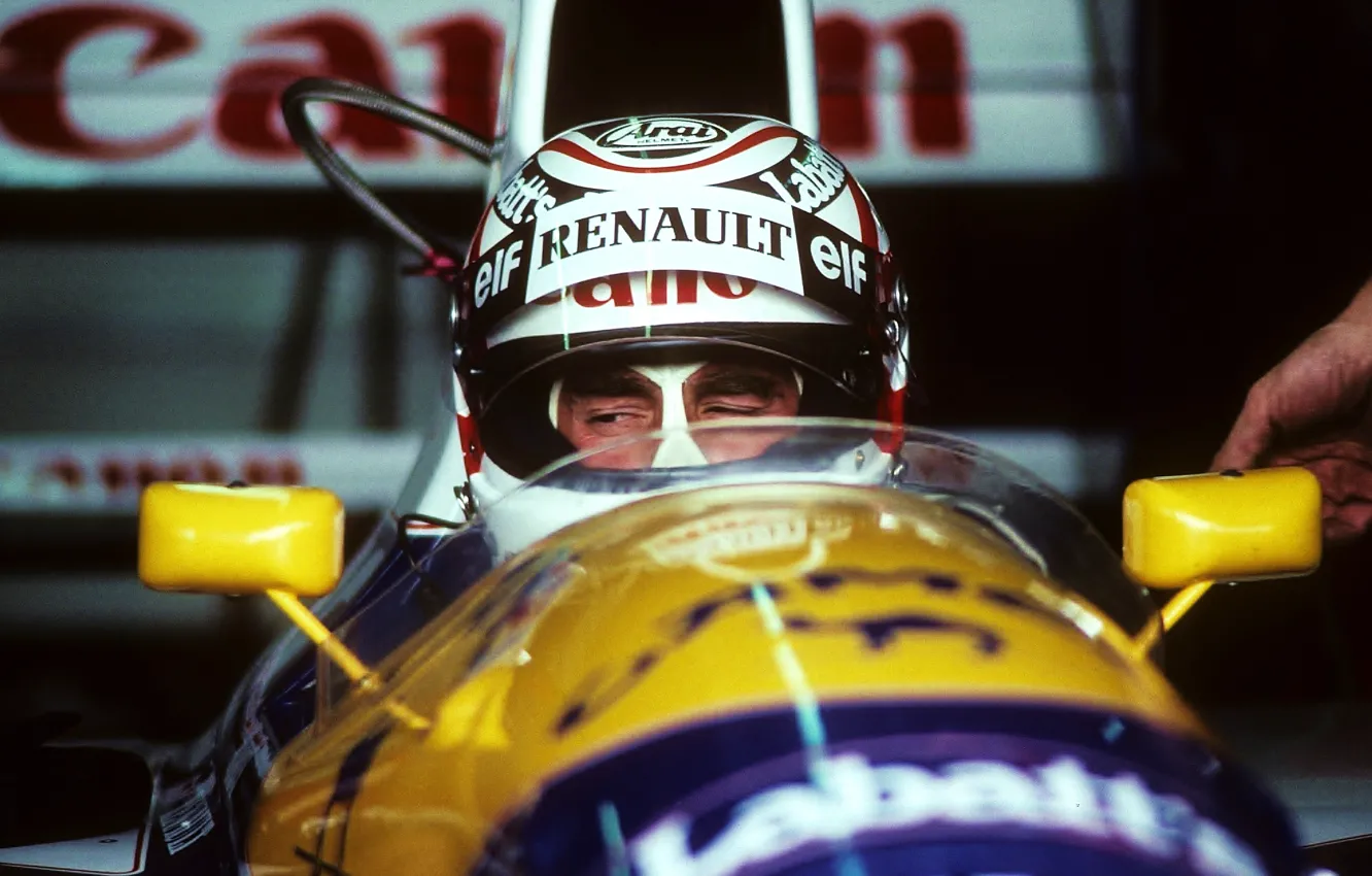 Фото обои Williams, Nigel Mansell, FW14A, Season 1991, GP USA
