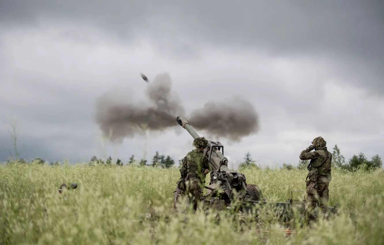 Фото обои оружие, армия, солдаты, Royal Canadian Artillery School