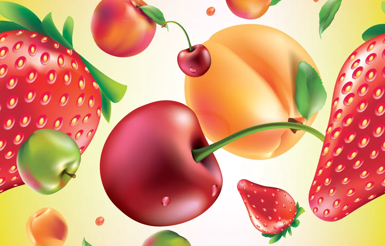 Фото обои ягоды, текстура, фрукты, texture, fruits, berries