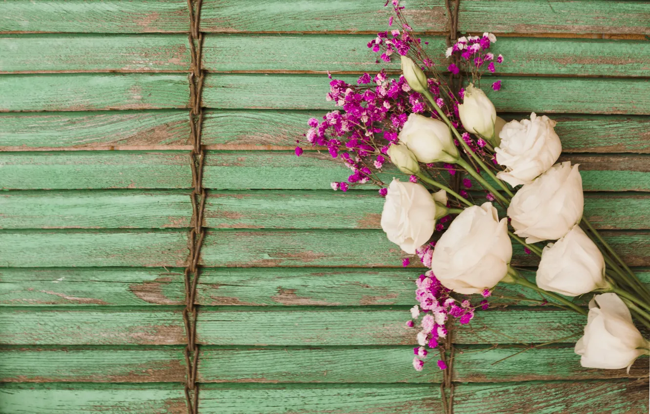 Фото обои цветы, фон, розы, букет, wood, pink, flowers, roses