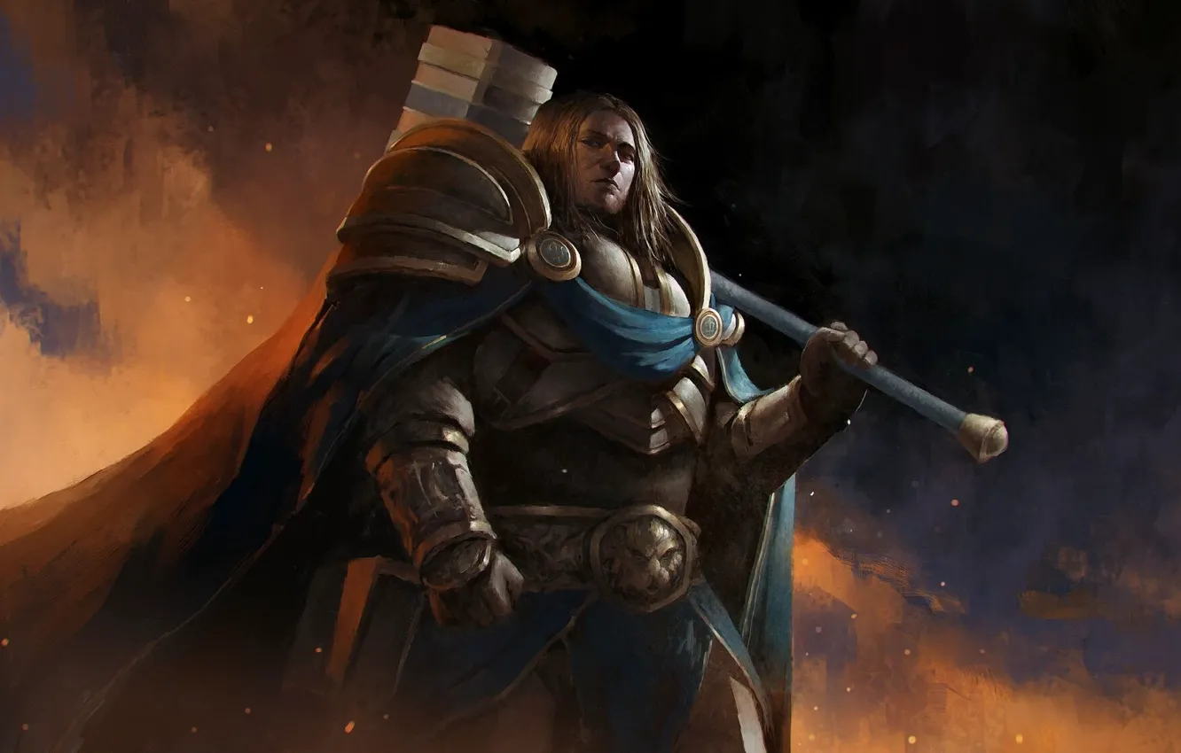Фото обои paladin, Warcraft 3, hammer, Arthas Menethil, Alliance