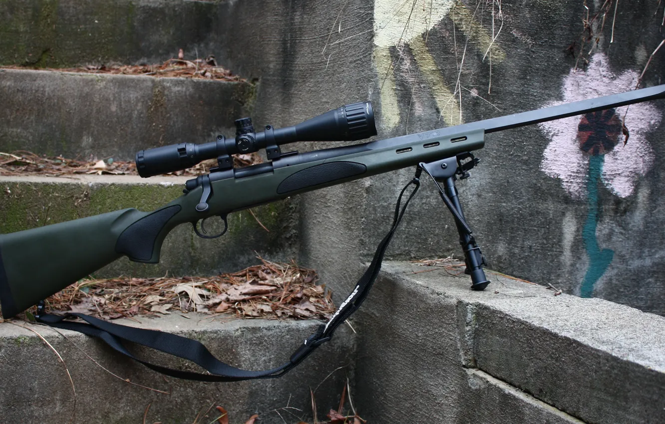 Фото обои Remington 700 VTR, sniper carbine, снайперский карабин