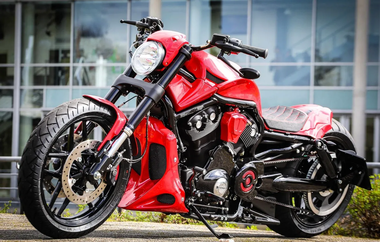 Фото обои Harley Davidson, Harley-Davidson, Motorbike, Thunderbike, VRSC, By Thunderbike, RED DEVIL, Custombike