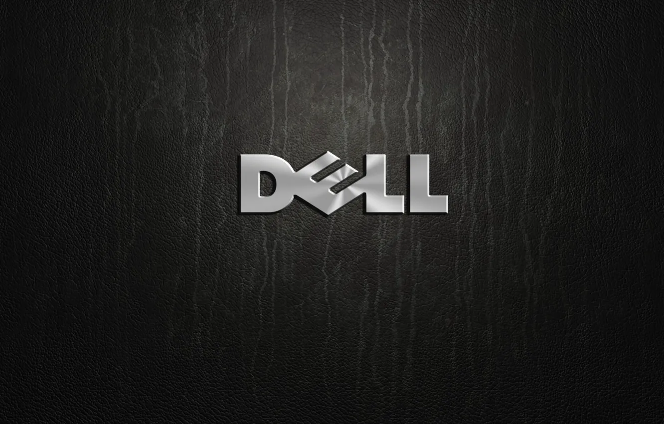 Фото обои silver, logo, Dell