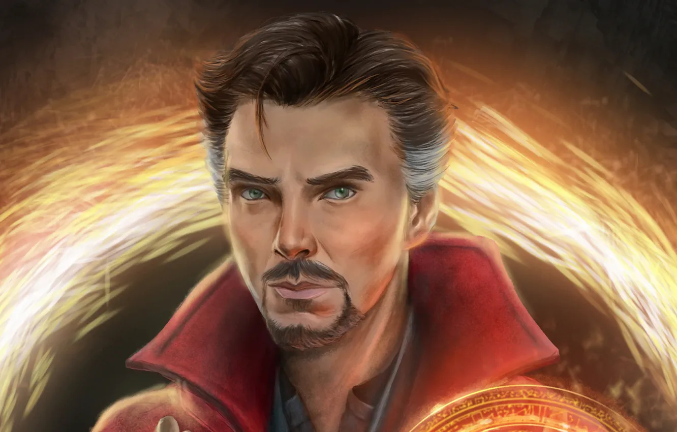 Фото обои взгляд, герой, мужчина, Benedict Cumberbatch, Мстители, Doctor Strange