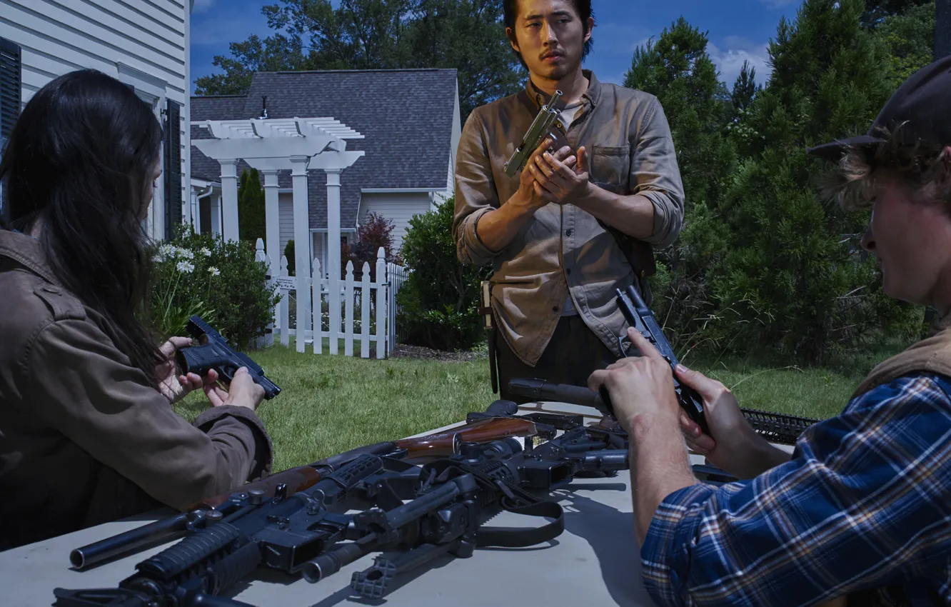 Фото обои The Walking Dead, Ходячие мертвецы, Glenn, Steve Yeun