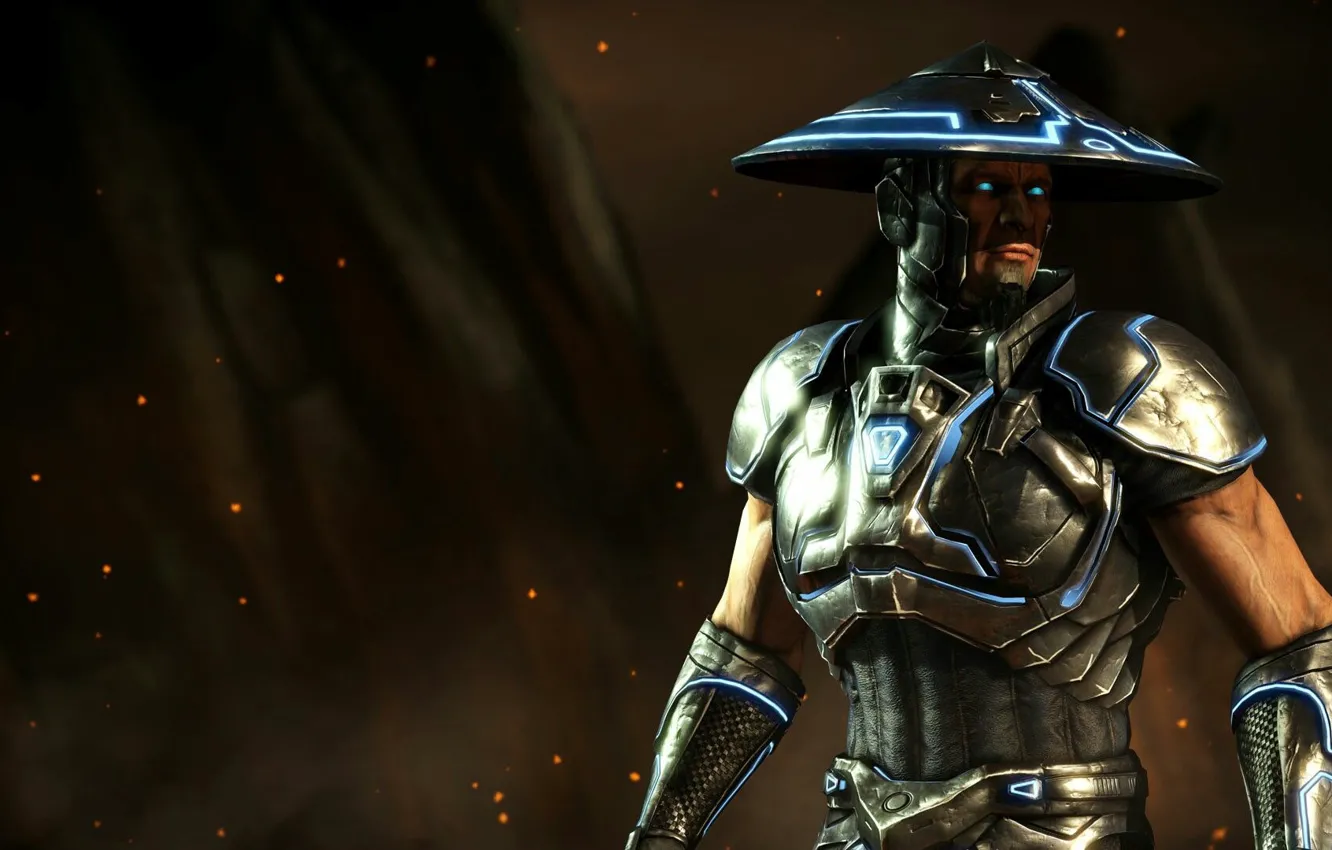 Фото обои god of thunder, Mortal Kombat X, future Raiden