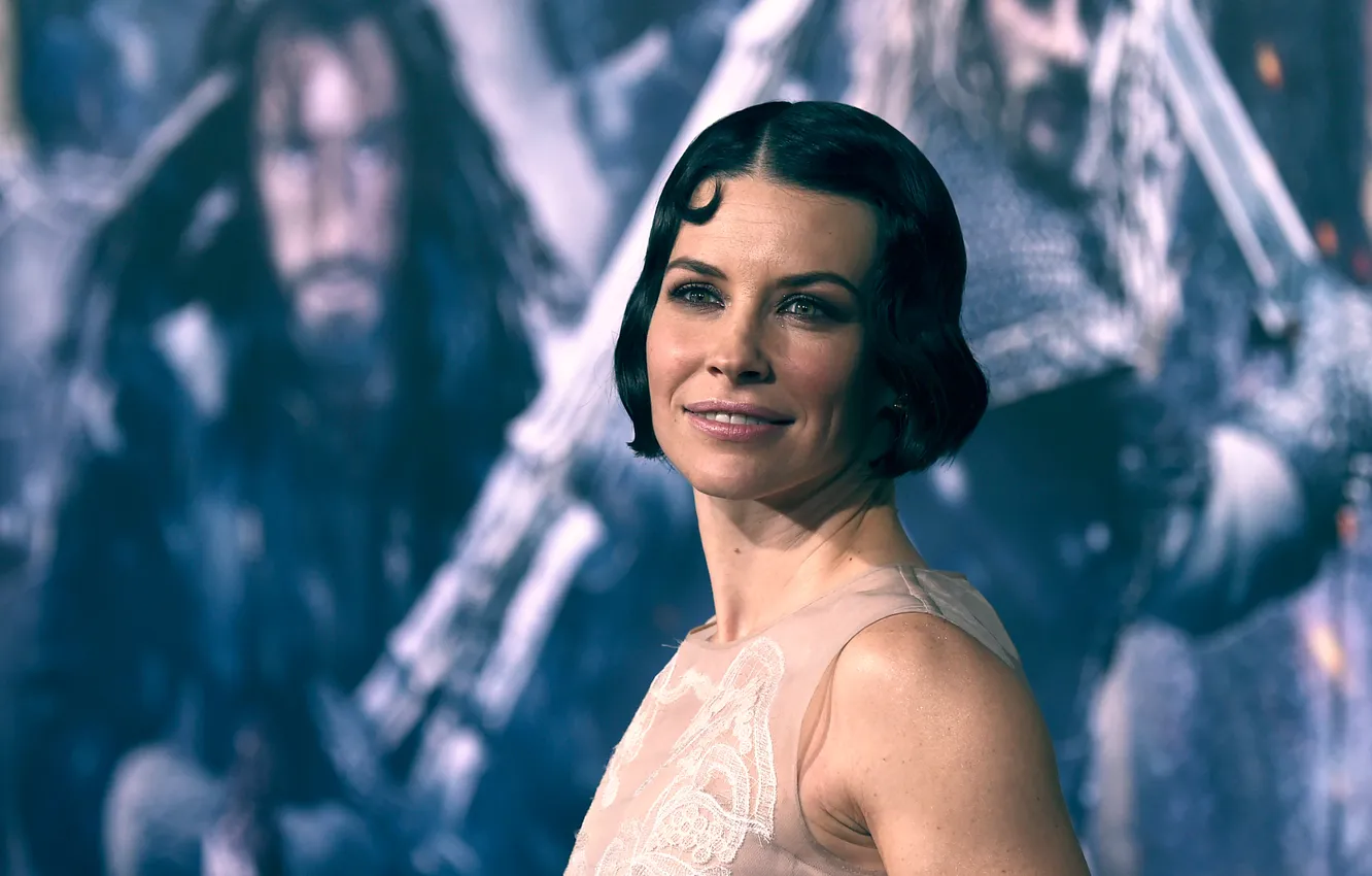 Фото обои Evangeline Lilly, Эванджелин Лилли, Premiere Of New Line Cinema, The Hobbit:The Battle Of The Five …