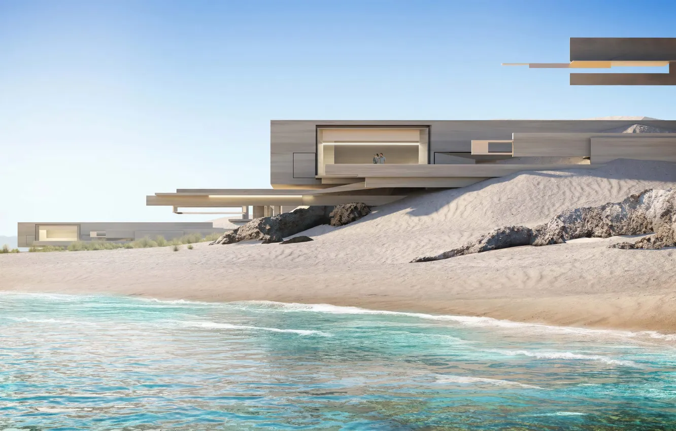 Фото обои beach, Saudi Arabia, Town, yachting, architect, Coastal, neom, norlana