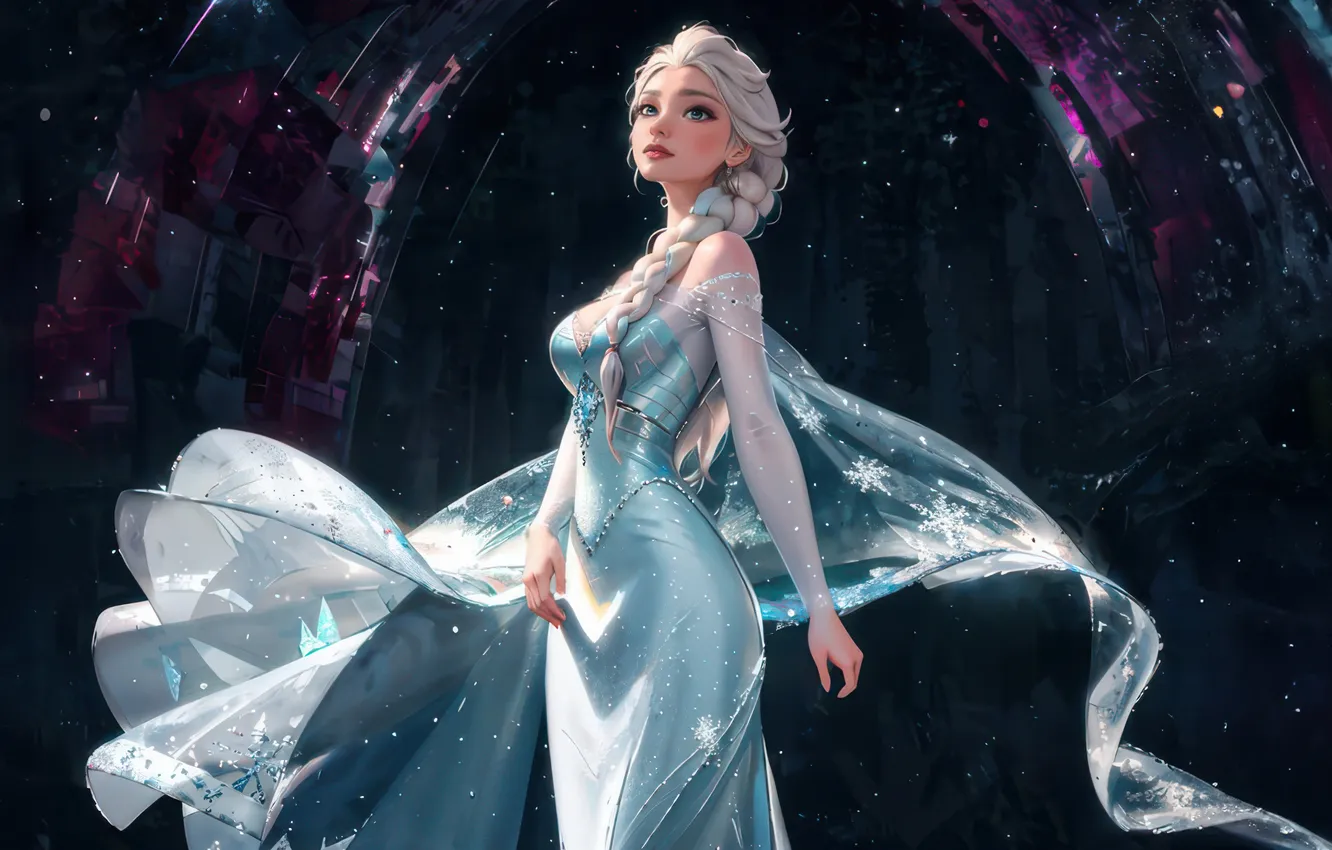 Фото обои cartoon, frozen, elsa