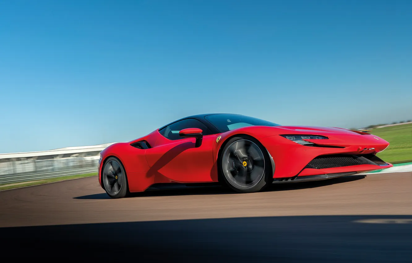 Фото обои Ferrari, суперкар, supercar, Stradale, 2020, Ferrari SF90, Ferrari SF90 Stradale, Ферарри