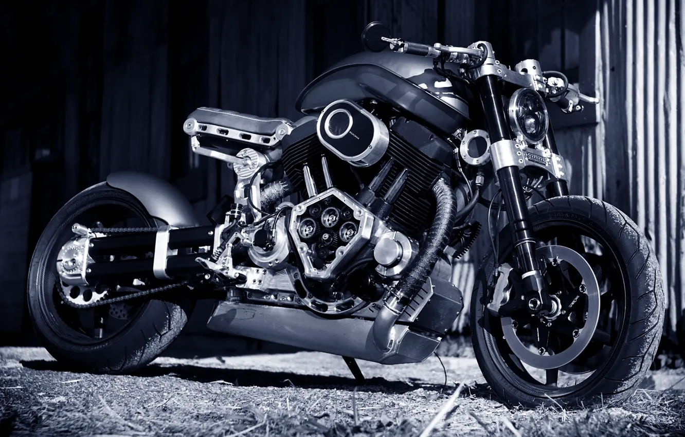 Фото обои Bike, Custom, Superbike, Motorcycle, Confederate X132 Hellcat, Cafe cruiser