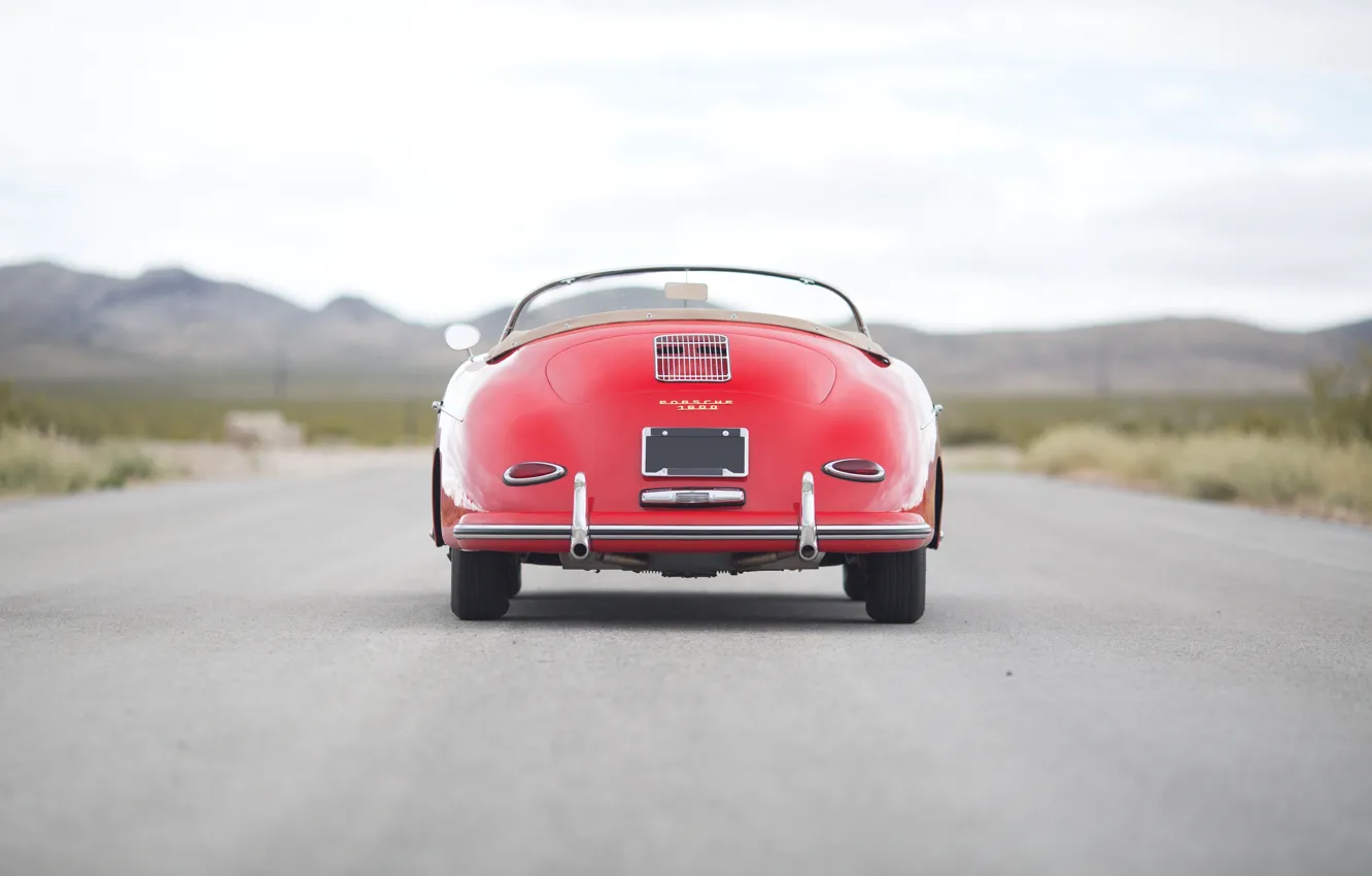 Фото обои Porsche, rear, 356, 1958, Porsche 356A 1600 Speedster