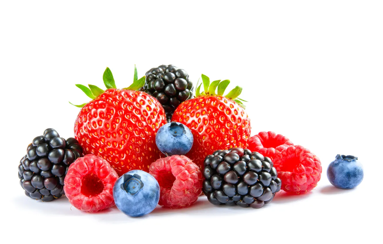 Фото обои berry, black, blue, blueberry, blackberry, collection, closeup