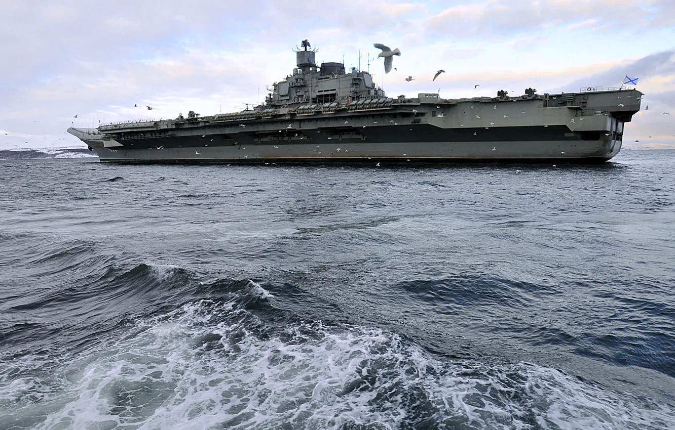 Фото обои авианосец, Адмирал Флота Советского Союза Кузнецов, северный флот