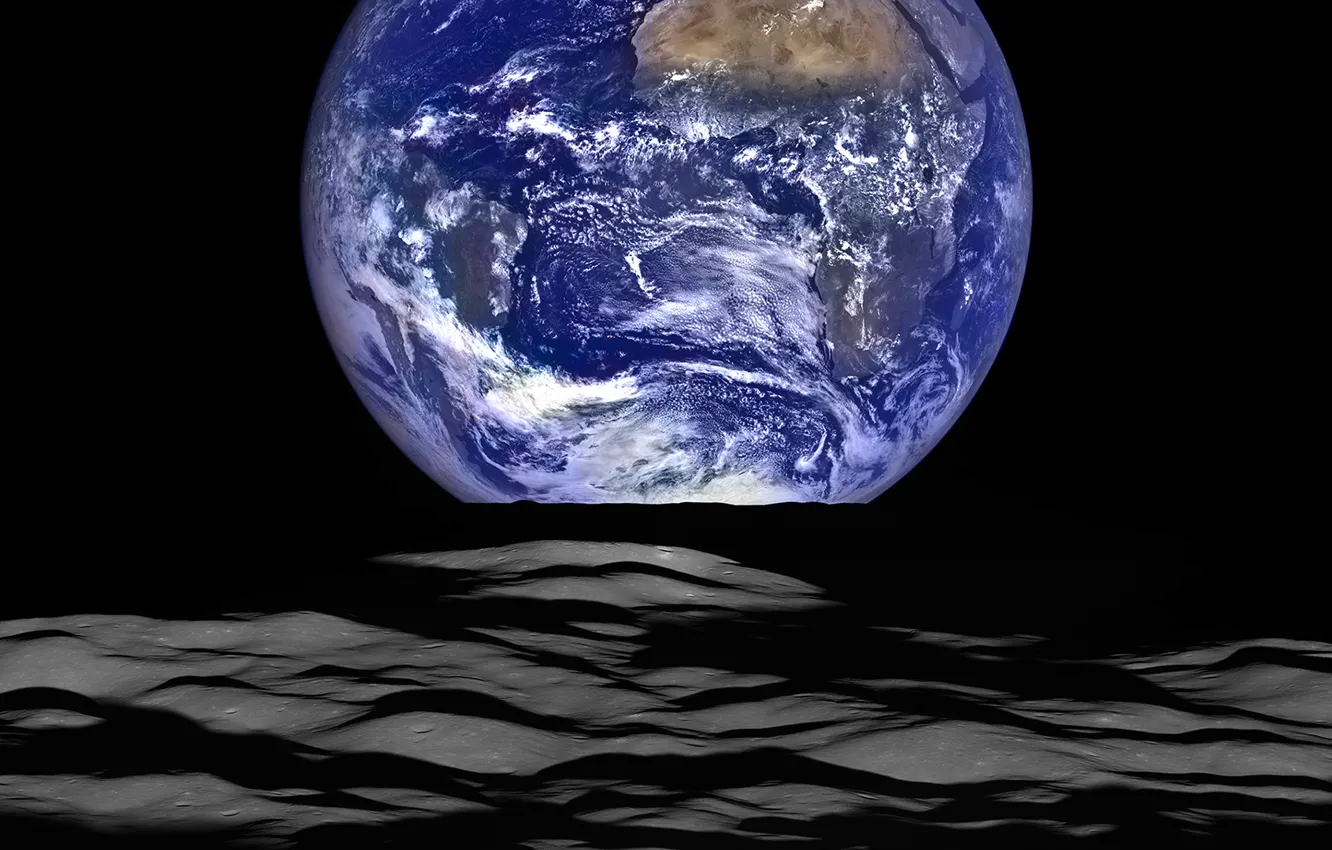 Фото обои космос, фото, земля, луна, НАСА