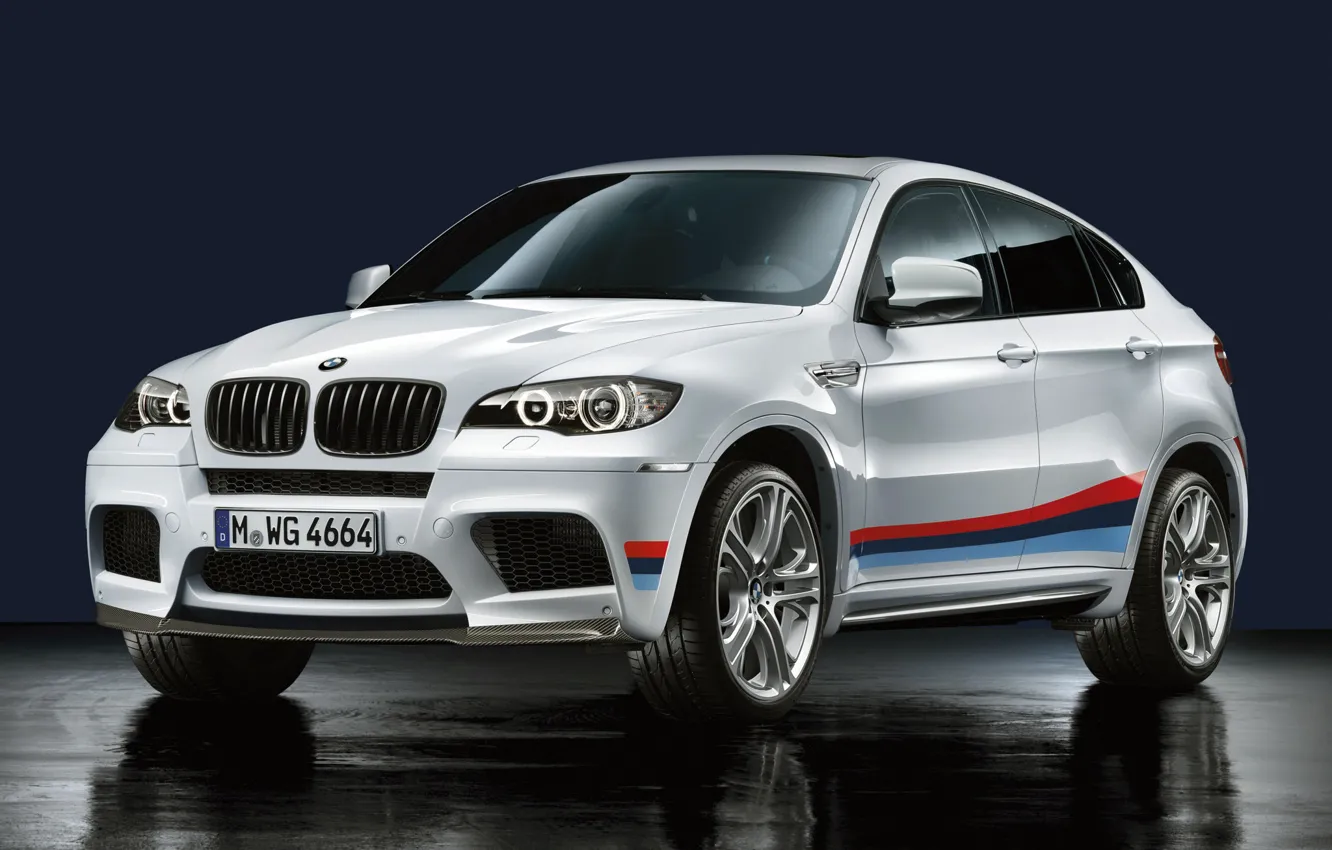 Фото обои белый, бмв, BMW, X6 M, E71