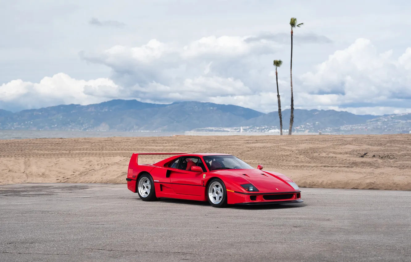 Фото обои Ferrari, F40, 1990, Ferrari F40