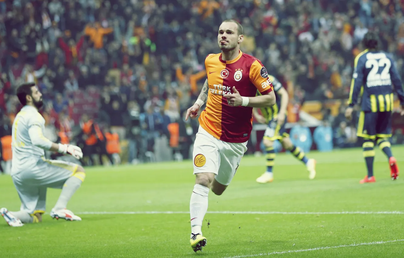 Фото обои footbal, Wesley Sneijder, Galatasaray