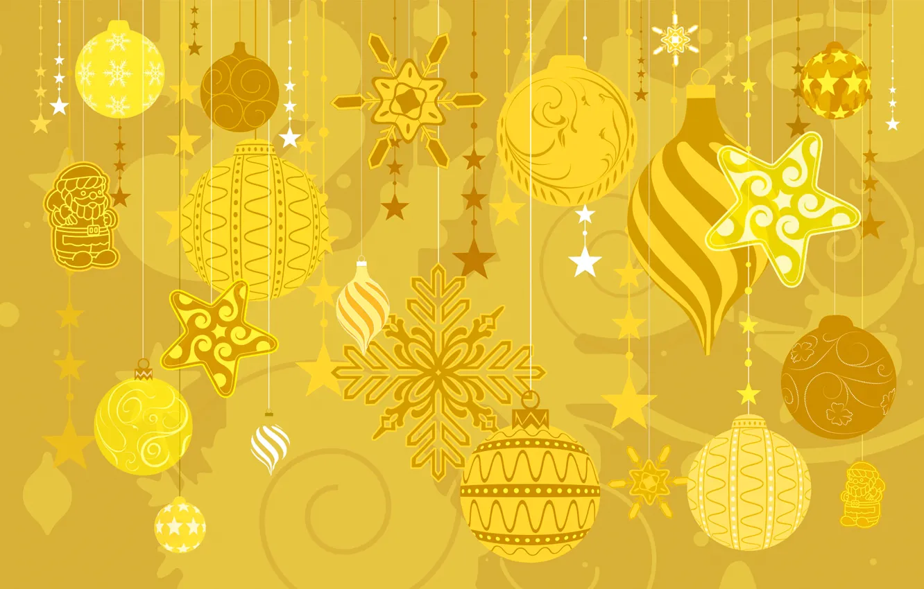 Фото обои зима, украшения, игрушки, вектор, текстура, Новый Год, Рождество, открытка