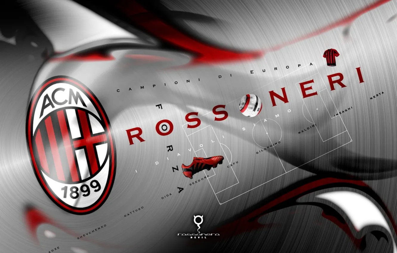 Фото обои football, ac milan, Rossoneri