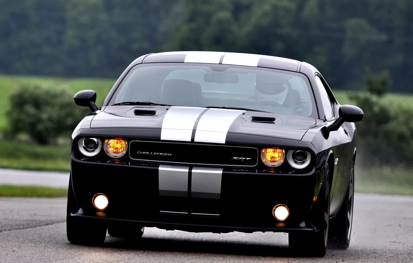 Фото обои Dodge, SRT8, Challenger, black, 392, Edition, Inaugural