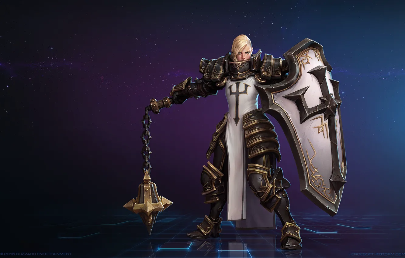 Фото обои Blizzard, Diablo 3, Diablo, Crusader, Johanna, Mr--Jack, Crusader...