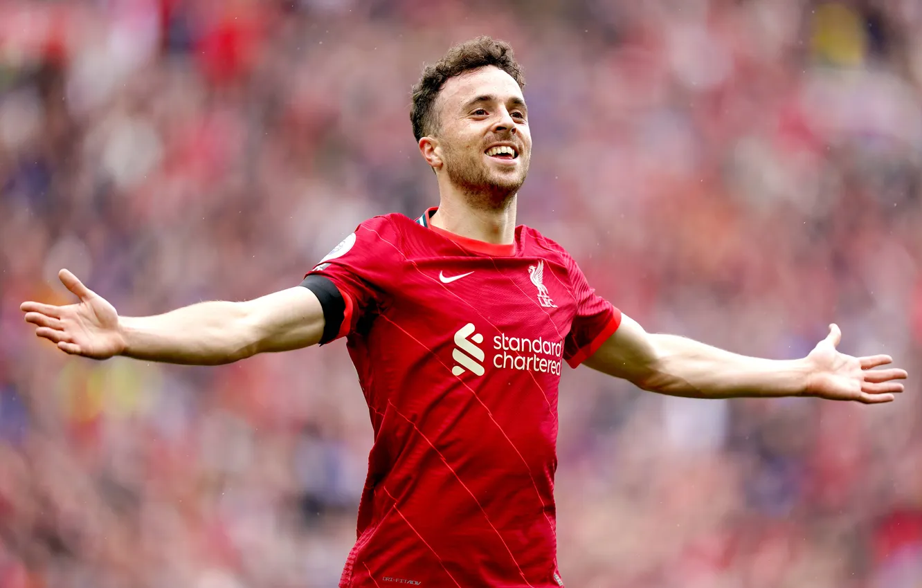 Фото обои Футбол, Liverpool FC, Diogo Jota