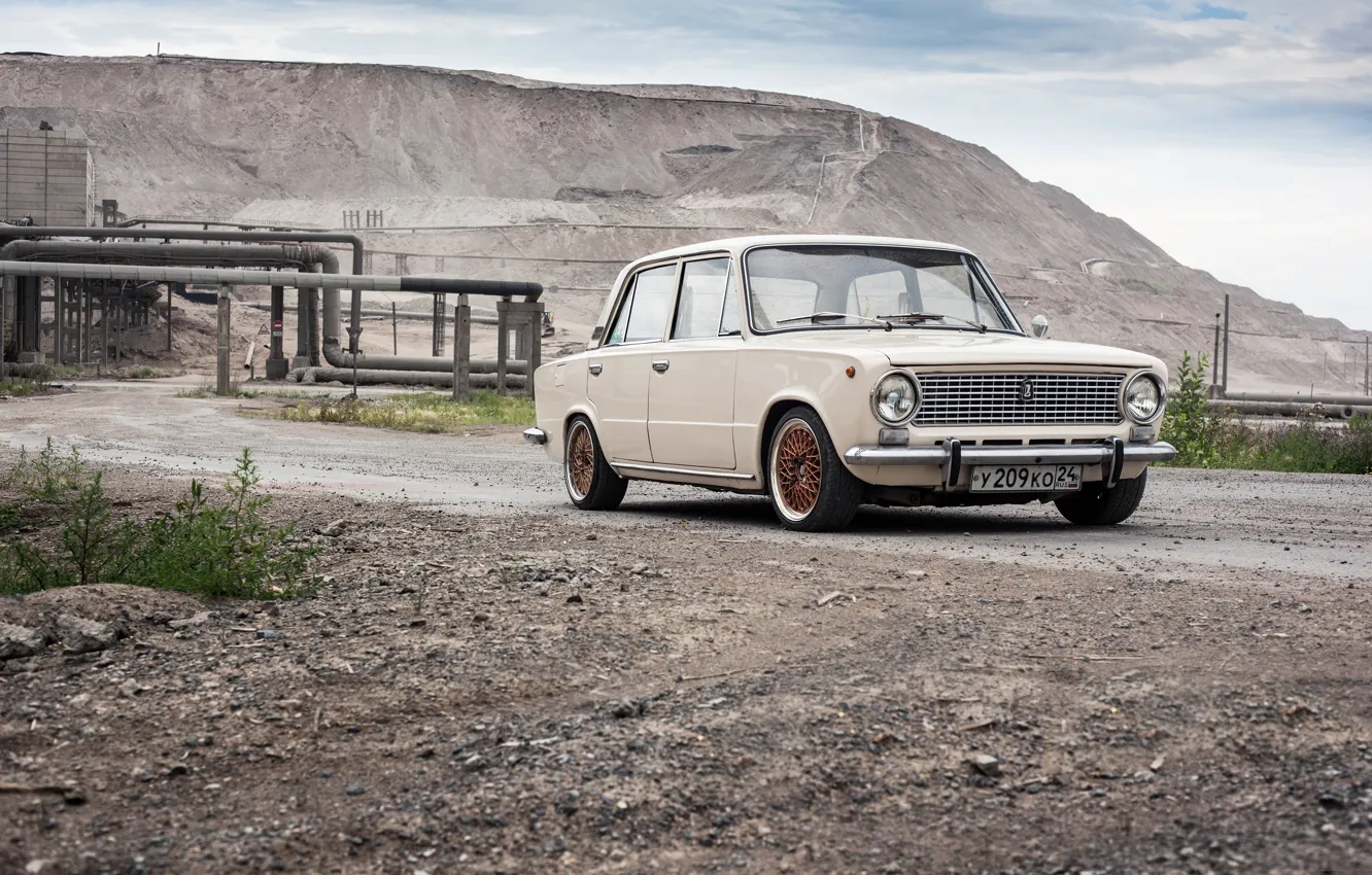 Фото обои копейка, автомобиль, седан, Lada, Лада, 2101, Ваз, Vaz