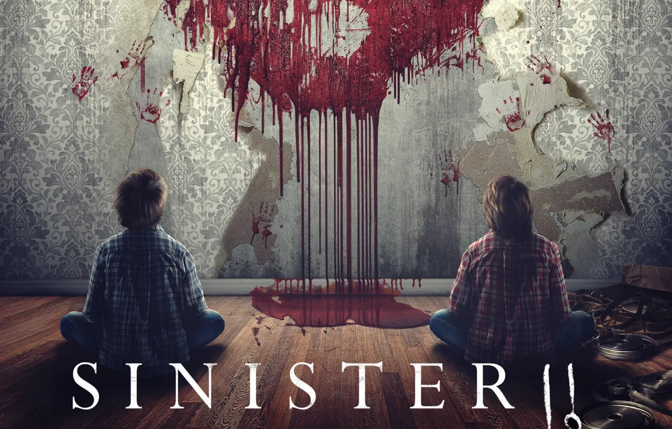 Фото обои cinema, wallpaper, blood, wall, panic, devil, wood, boy