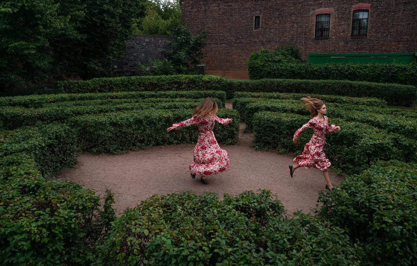 Фото обои девушки, растительность, Андрей Брандис, Andrey Brandis
