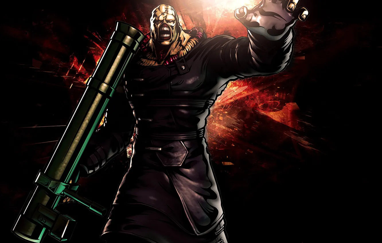 Фото обои Resident Evil, 1920x1080, Capcom, Nemesis, Resident Evil 3